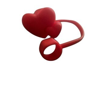 2 Red Hearts Croc Charm